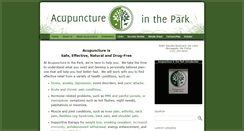 Desktop Screenshot of acupunctureinthepark.com